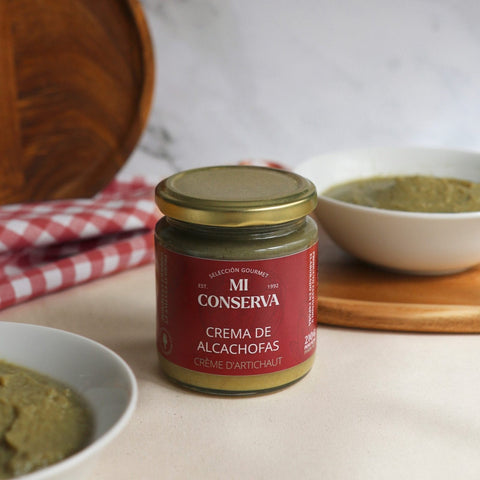 Crema de alcachofa de Mi Conserva, hecha solo con alcachofa y sal