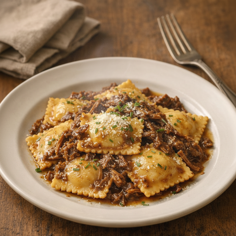 Raviolis con rabo de toro: el plato “de restaurante” que te montas en 10 minutos