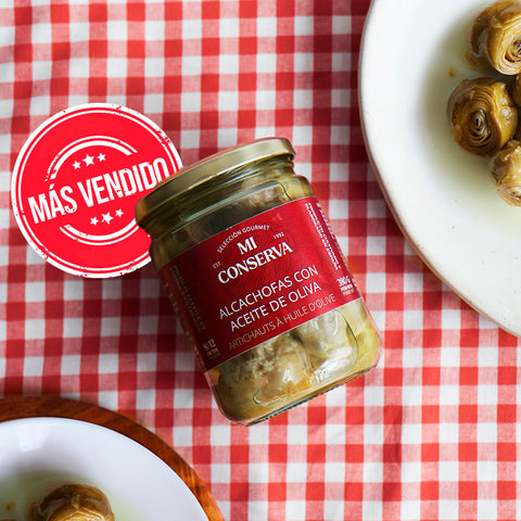 Alcachofas con aceite de oliva