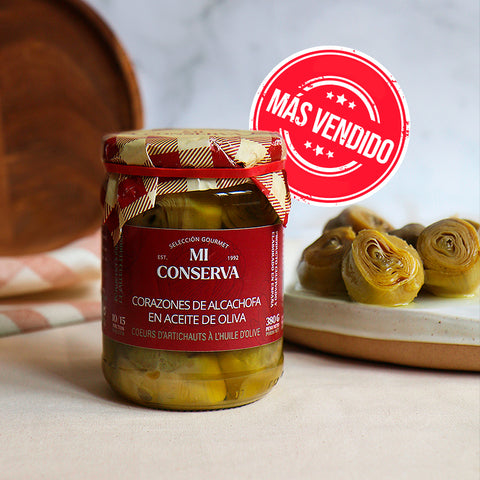 Corazones de alcachofa en aceite de oliva