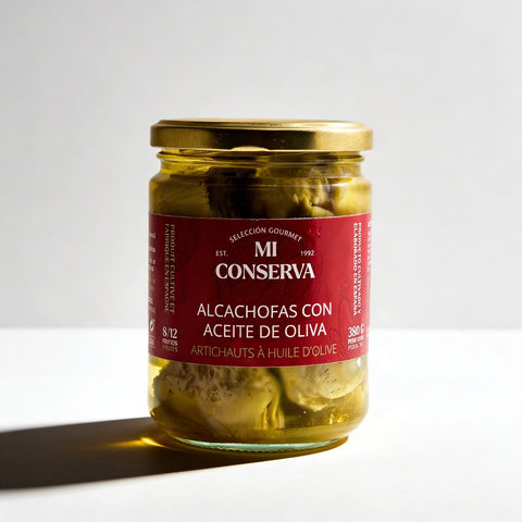 Alcachofas con aceite de oliva