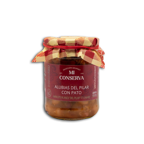 Alubias del pilar con pato