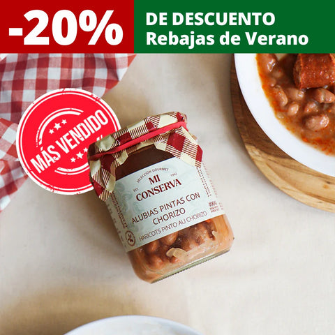 Alubias pintas con chorizo