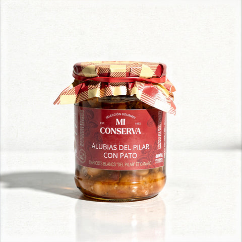 Alubias del pilar con pato