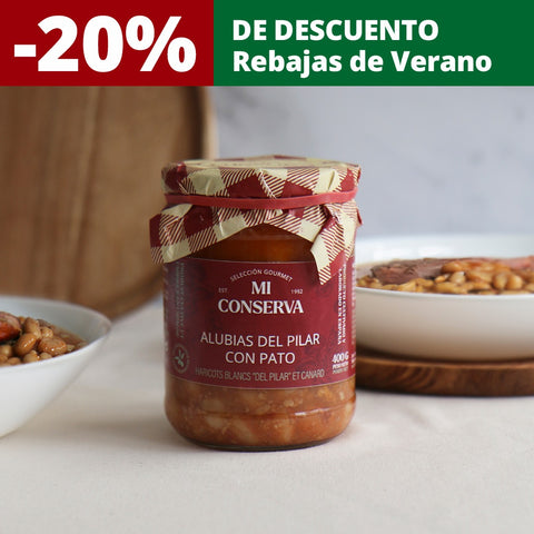 Alubias del pilar con pato