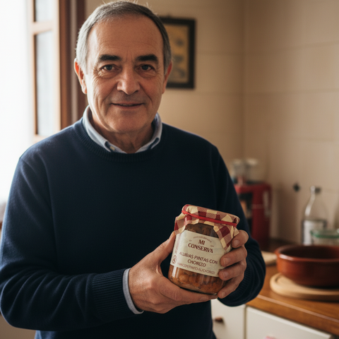 Alubias pintas con chorizo