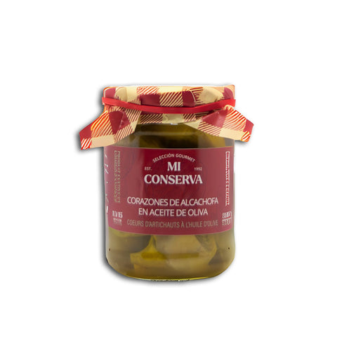 Corazones de alcachofa en aceite de oliva