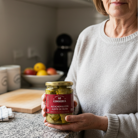 Alcachofas con aceite de oliva