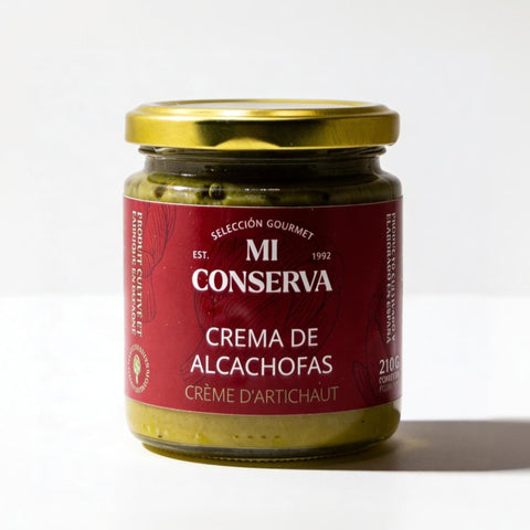 Tarro de crema de alcachofas de Mi Conserva