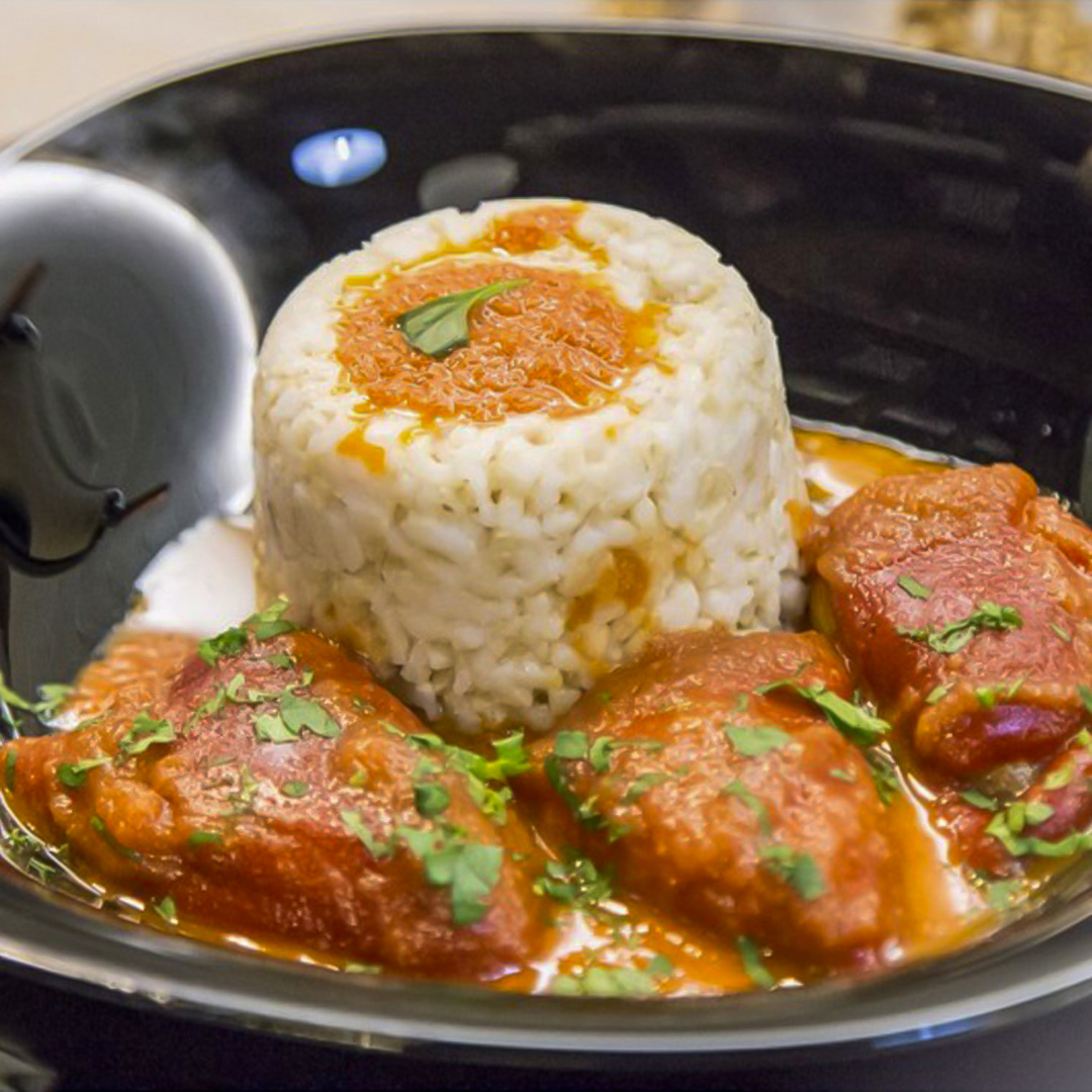 PIMIENTOS DEL PIQUILLO RELLENOS DE MERLUZA Y GAMBAS